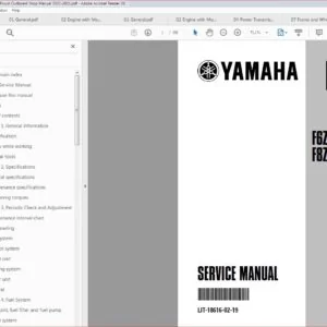Yamaha 8hp 4 Stroke High Thrust Outboard Shop Manual 2001 - 2011 - PDF DOWNLOAD