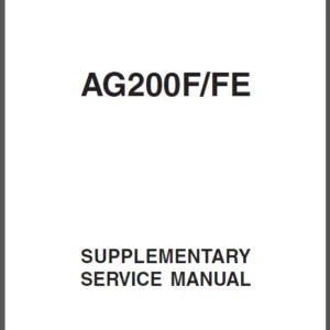 Yamaha AG200 AG200F AG200FE Motorcycle 1997-2008 Service Repair Workshop Manual - PDF Download