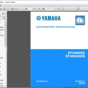 Yamaha EF 3000 ISE EF 3000iseb Service Manual - PDF Download