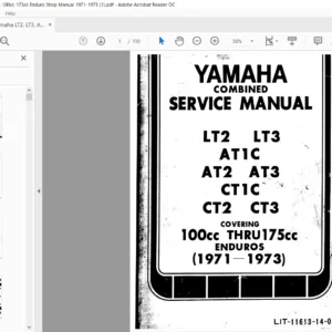 Yamaha LT2, LT3, AT1C, AT2, AT3, 100cc-175cc Enduro 1971-1973 Service Repair Manual - PDF Download