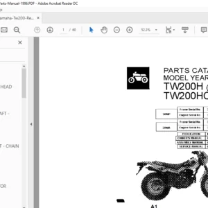 Yamaha Tw200 Replacement Parts Manual 1996 - PDF DOWNLOAD