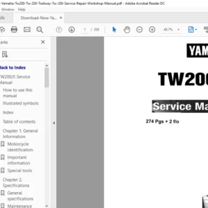 Yamaha Tw200 Tw 200 E Trailway Service Repair Manual - PDF Download