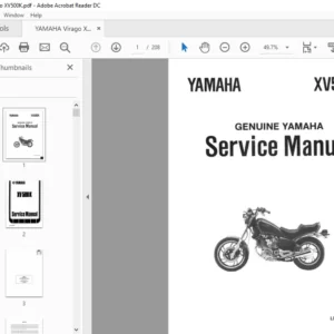 Yamaha Virago Xv500 Xv500 Xv500k Xv 500 Motorcycle Workshop Service Repair Manual - PDF DOWNLOAD