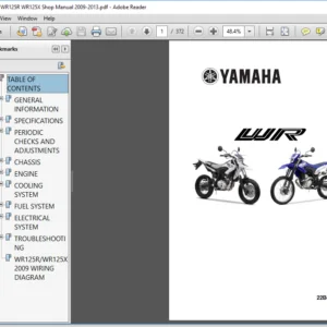 Yamaha WR125R WR125X Shop Manual 2009-2013 - PDF Download