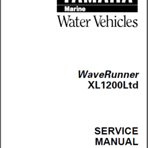 1999 - 2001  Yamaha XL1200 LTD Waverunner Service Manual - PDF Download