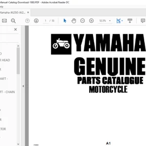 Yamaha Xt250 Xt250g Parts Manual Catalog 1980 - Download