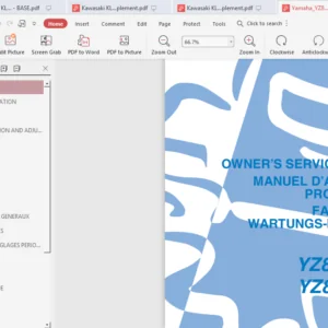 Yamaha YZ80 YZ85 1993-2005 Service Manual - PDF Download