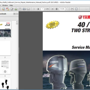 Yamaha 40/50 Two Stroke Service Manual - PDF Download