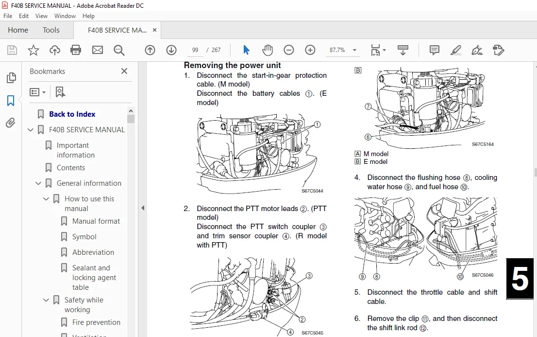 Yamaha F40b Outboard Service Repair Manual Pid Range 67c 1035037 1044888 Mfg Aprill 2005 And Newer - PDF DOWNLOAD - Image 2