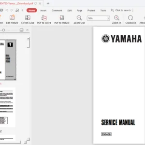 Yamaha F50a Ft50b Ft50c Outboards Factory Service Repair Workshop Manual Instant Download