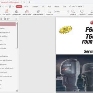 Yamaha F60tlrc T60TLRC Four Stroke Service Manual - PDF Download