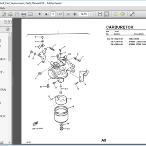 Yamaha G8 Ah Golf Cart Replacement Parts Manual - PDF DOWNLOAD