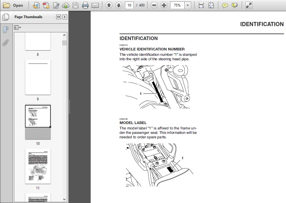 Yamaha Mt-03 Mt03 2006 - 2012 Service Repair Workshop Manual - PDF DOWNLOAD - Image 3