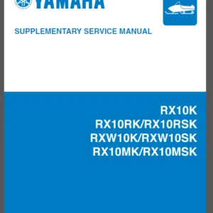 Yamaha Rx10k Rx10rk Rx10rsk Rxw10k Rxw10sk Rx10mk Rx10msk Supplementary Snowmobile Service Manual - PDF DOWNLOAD