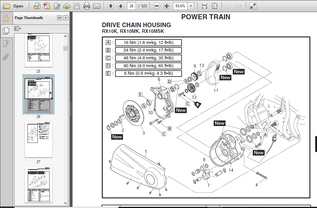 Yamaha Rx10k Rx10rk Rx10rsk Rxw10k Rxw10sk Rx10mk Rx10msk Supplementary Snowmobile Service Manual - PDF DOWNLOAD - Image 4