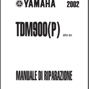 Yamaha Tdm 900 2002 - 2005 Manuale Servizio Riparazione Officina Tdm900 - PDF DOWLOAD