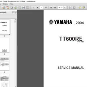 Yamaha Ttr600 Tt600r Full Service Repair Manual 2003 - 2009 - PDF DOWNLOAD
