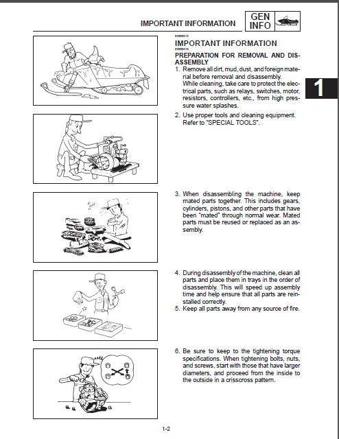 Yamaha Vk540ef Vk540 iii Snowmobile Workshop Service Repair Manual Download 2001 2002 2003 2004 - PDF DOWNLOAD - Image 2