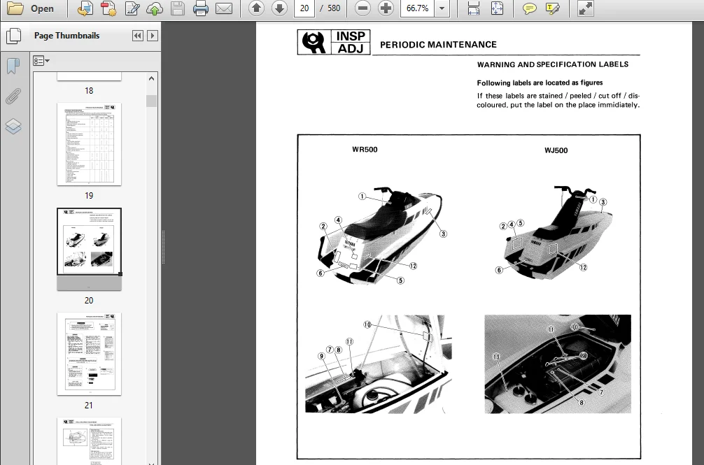 Yamaha Wavejammer Wave Jammer 500 Wj500 87-91 Service Repair Workshop Manual Instant Download - Image 3