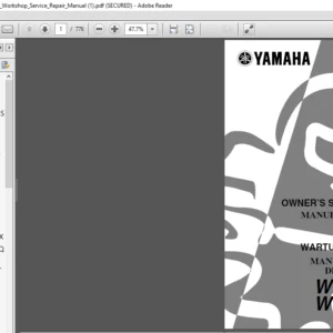 Yamaha Wr400 Wr400f 2000 - 2008 Workshop Service Repair Manual - PDF DOWNLOAD