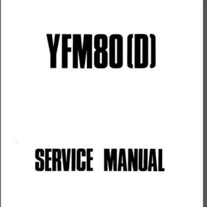Yamaha Yfm 80 D Grizzly 1992 - 2008 Factory Service Repair Manual Download