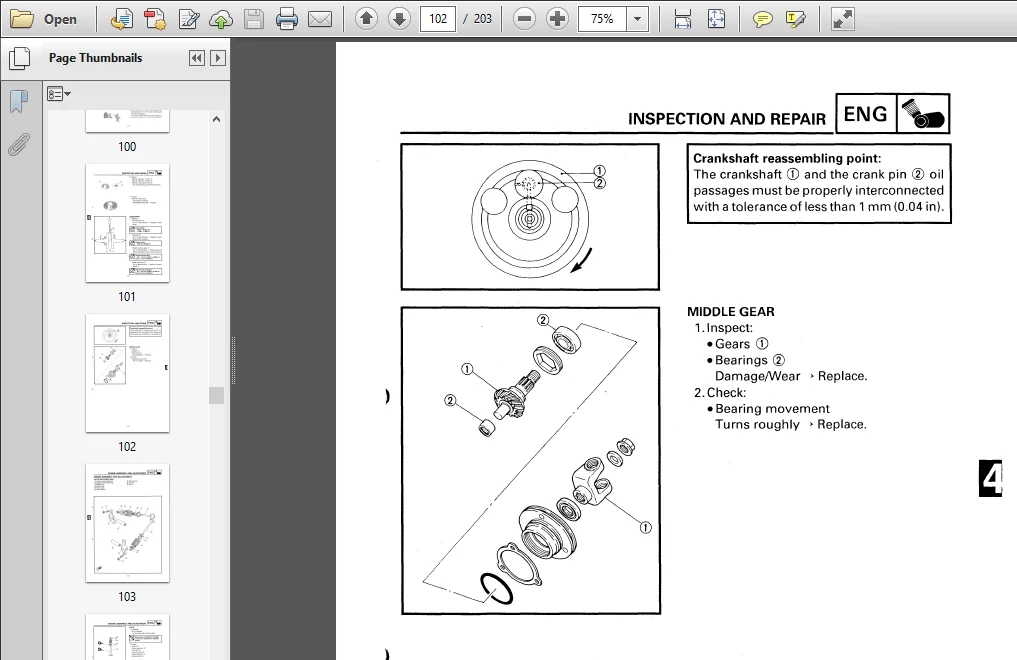 Yamaha Yfm 80 D Grizzly 1992 - 2008 Factory Service Repair Manual Download - Image 4