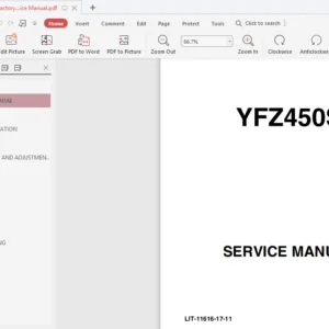 2003 YAMAHA YFZ450S SERVICE REPAIR MANUAL - PDF Download