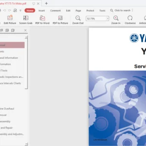 Yamaha Yt175 J Service Manual - PDF Download