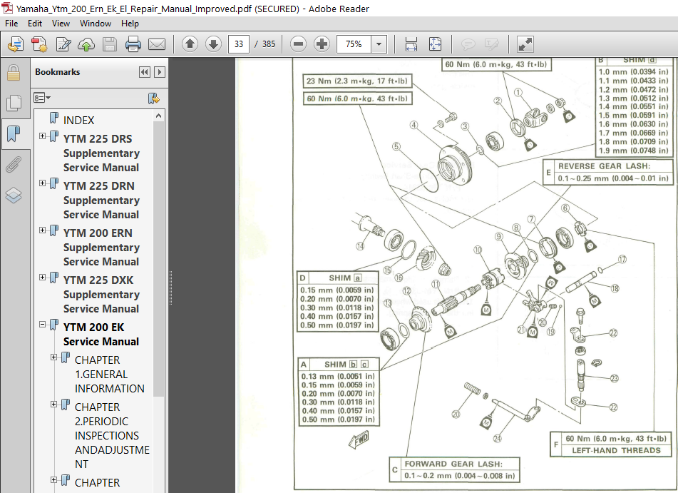 Yamaha Ytm 200 Ern Ek El Repair Manual Improved - PDF DOWNLOAD ...