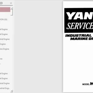 Yanmar 4HAL 6HAL Diesel Engine Shop Manual - PDF DOWNLOAD