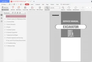 Yanmar ViO45-5 ViO55-5 ViO45-5B ViO55-5B (US Spec.) Excavator Service Manual - PDF DOWNLOAD
