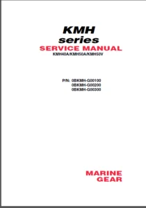 Yanmar Marine Gear Kmh40a Kmh50a Kmh50v Service Repair Manual Instant - PDF DOWNLOAD