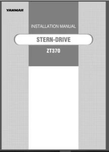 Yanmar Marine Stern Drive Zt370 Service Instalation - PDF DOWNLOAD
