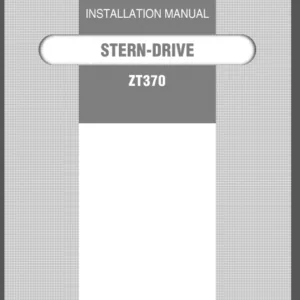 Yanmar Marine Stern Drive Zt370 Service Installation manual - PDF Download