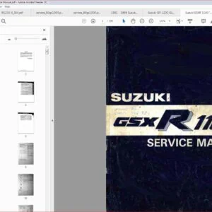 1986 - 1988 Suzuki GSXR 1100 MOTORCYCLE Factory Service Manual Repair Manual - PDF DOWNLOAD