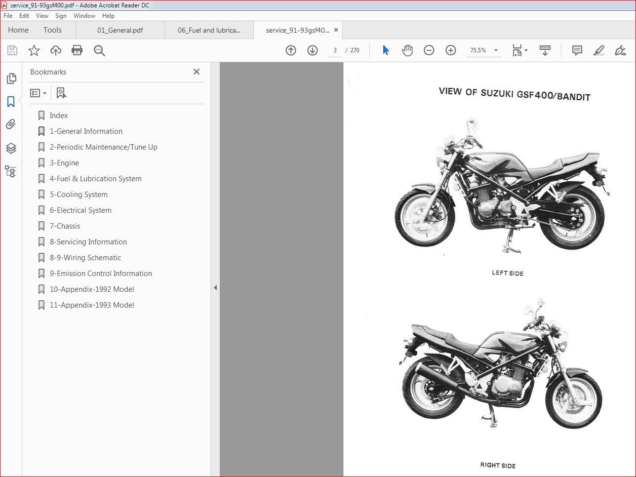 1991 1993 Suzuki GSF400 Bandit Service Repair Manual PDF