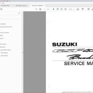 1991 - 1993 Suzuki GSF400 Bandit Workshop Service Repair Manual - PDF DOWNLOAD