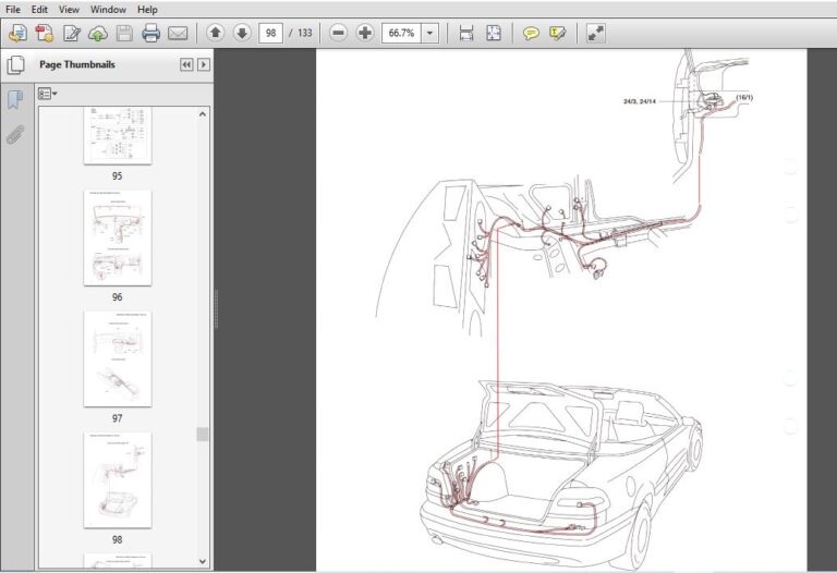 19992000 Volvo C70 S70 V70 Wiring Diagrams Service Manual PDF