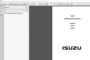 2000 Isuzu Trooper Rodeo Amigo Lhd Workshop Service Repair Manual - PDF DOWNLOAD