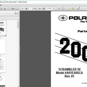 2001 Polaris Scrambler 50 Parts Manual - PDF DOWNLOAD