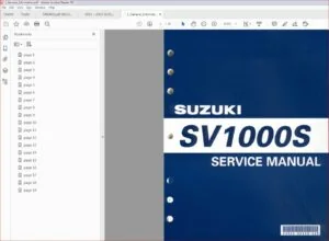 2003  - 2005 SUZUKI SV1000 SERVICE MANUAL REPAIR MAINTENANCE MANUAL - PDF DOWNLOAD