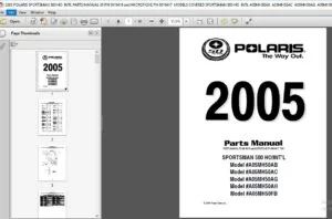2005 POLARIS SPORTSMAN 500 HO INTL PARTS MANUAL - PDF DOWNLOAD