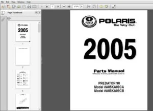 2005 Polaris Predator 90 Parts Manual - PDF DOWNLOAD