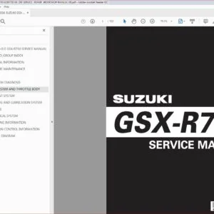 2006 SUZUKI GSX R750 GSX R750 GSXR750 K6 DIY SERVICE REPAIR WORKSHOP MANUAL - PDF DOWNLOAD