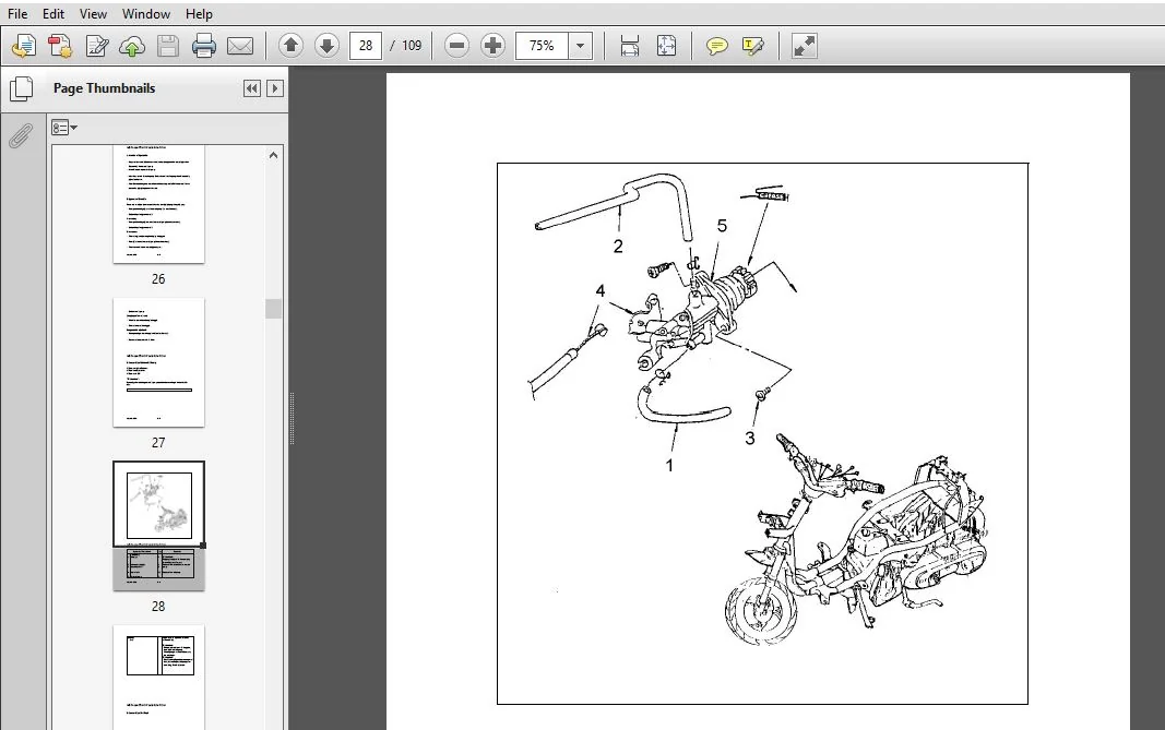 Adly TB50 TB100 Gazelle Scooter Digital Workshop Repair Manual 1998 Onward - PDF Download - Image 3