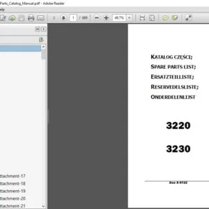 Case Ih 3220 3230 Parts Catalog Manual - PDF DOWNLOAD