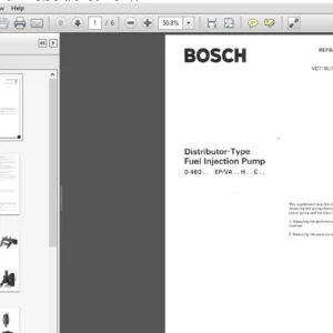 Cav Sims Bosch Distributo EP VA R-Type Fuel Injection Pump - PDF DOWNLOAD