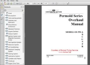 Continental Aircraft Engines Io-550 Bcgnpr Overhaul Manual - PDF Download
