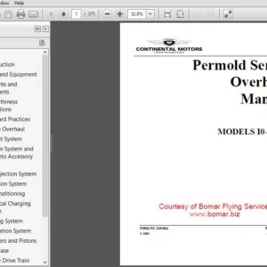 Continental Aircraft Engines Io-550 Bcgnpr Overhaul Manual - PDF Download