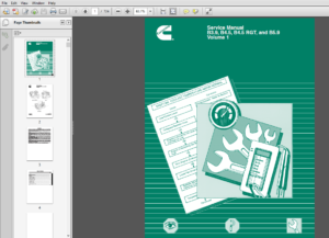 Cummins B3.9, B4.5, B4.5 RGT, B5.9 Engines Service Repair Manual Vol 1 ...